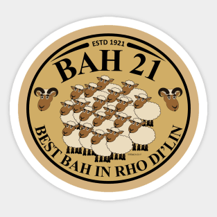 Bah 21 Sticker